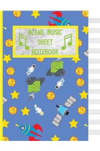 Blank Music Sheet Notebook