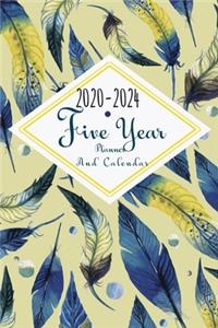 2020-2024 Five Year Planner And Calendar