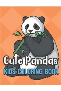 Cute Pandas Kids Coloring Book