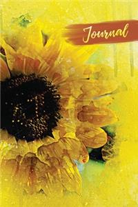 Watercolor Sunflower Journal