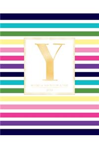 Weekly & Monthly Planner 2020 Y