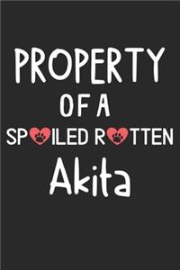 Property Of A Spoiled Rotten Akita