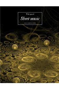 Wide Spaced Sheet Music for Composition