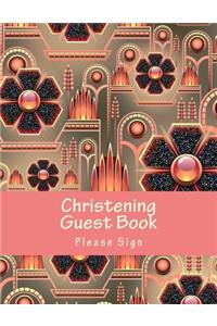 Christening Guest Book