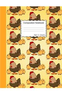 Hen & Chicks Composition Notebook