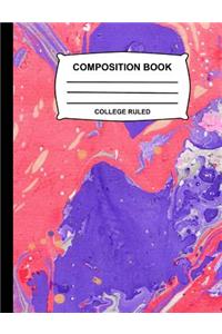 Marble College Ruled Composition Book