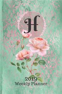 Letter H Personalized 2019 Plan on It Weekly Planner