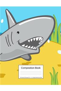 Composition Book 100 Sheets/200 Pages/8.5 X 11 In. College Ruled/ Gray Shark
