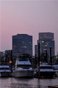 Portland Oregon Pink Skyline with Boats