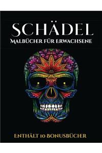 Malbücher für Erwachsene (Schädel)