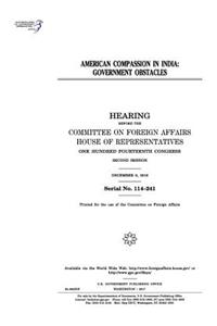 American compassion in India