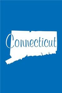 Connecticut - Cobalt Blue Lined Notebook with Margins