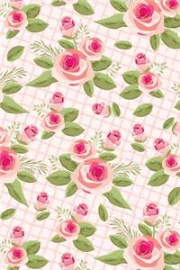 Bullet Journal Notebook Shabby Chic Roses Pattern 2