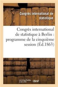 Congrès International de Statistique À Berlin