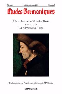 Etudes Germaniques - 3/2019