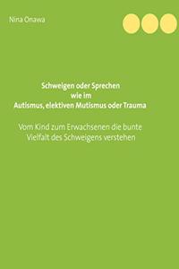 Schweigen oder Sprechen wie im Autismus, elektiven Mutismus oder Trauma