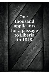 One-Thousand Applicants for a Passage to Liberia in 1848