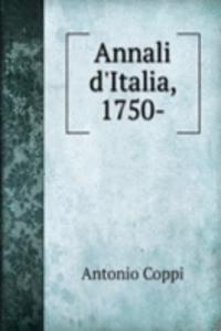 Annali d'Italia, 1750-