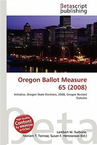 Oregon Ballot Measure 65 (2008)