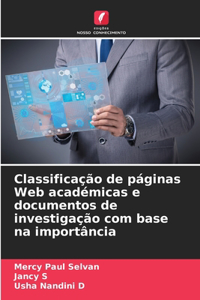 Classificação de páginas Web académicas e documentos de investigação com base na importância