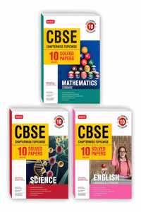 MtgÂ Cbse 10 Years Chapterwise Topicwise Solved Papers Class 10 Mathematics Standard, Science & English (Set Of 3 Books) - Cbse Champion For Exam 2023 (Strictly Updated As PerÂ TheÂ Cbse Syllabus