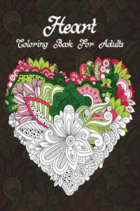 Heart Coloring Book For Adults