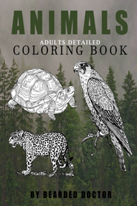 Animals Adults Detailed Coloring Book