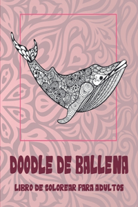 Doodle de ballena - Libro de colorear para adultos