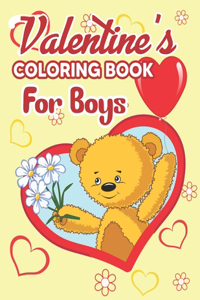 Valentine's Coloring Book for Boys