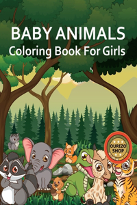 Baby Animals Coloring Book For Girls