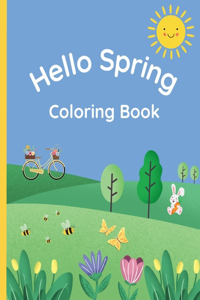 Hello Spring Coloring Book
