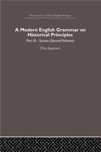 A Modern English Grammar on Historical Principles