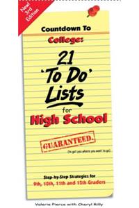 Countdown to College: 21 'to Do' Lists for High School