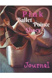 Pink Ballet Pointe Shoes Journal