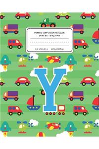Primary Composition Notebook Grades K-2 Story Journal Y
