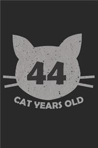 44 Cat Years Old