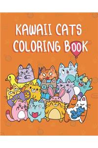 Kawaii Cats Coloring Book