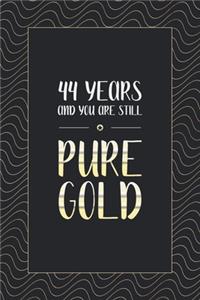 44th Birthday Notebook