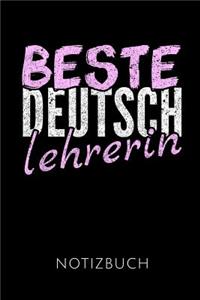 Beste Deutschlehrerin Notizbuch