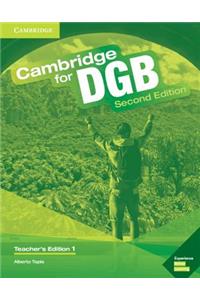 Cambridge for Dgb Level 1 Teacher's Edition with Class Audio CD and Teacher's Resource DVD ROM