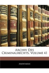 Archiv Des Criminalrechts, Erstes Buch