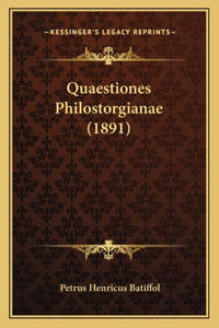 Quaestiones Philostorgianae (1891)