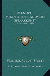Beknopte Middelnederlandsche Spraakkunst
