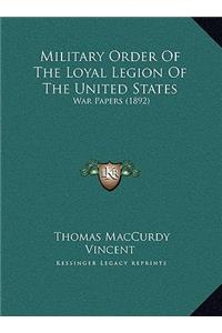 Military Order Of The Loyal Legion Of The United States