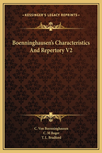 Boenninghausen's Characteristics And Repertory V2