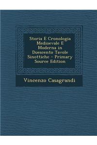 Storia E Cronologia Medioevale E Moderna in Duescento Tavole Sinottiche