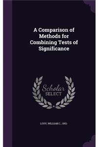 A Comparison of Methods for Combining Tests of Significance