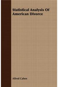Statistical Analysis Of American Divorce