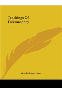 Teachings Of Freemasonry