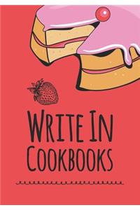 Cookbooks Write in